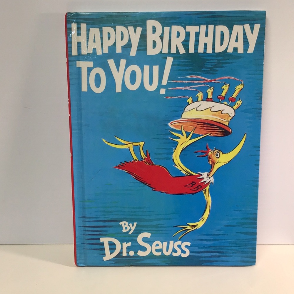 Dr. Seuss Happy Birthday To You kids Book 1987 vintage collectible classic book
